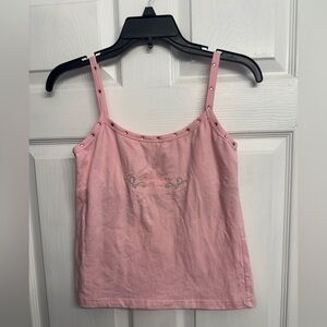 Iron Horse Daytona Women's Pink Cami with Bling